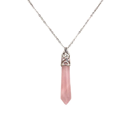 Rose Quartz Necklace - Picture 1 of 2